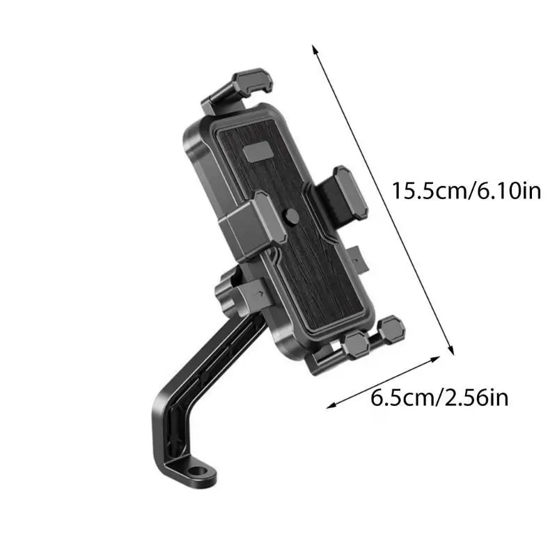 Y1ub دراجة نارية حامل الهاتف المقود/مرآة الرؤية الخلفية حامت محول الهاتف الدوار