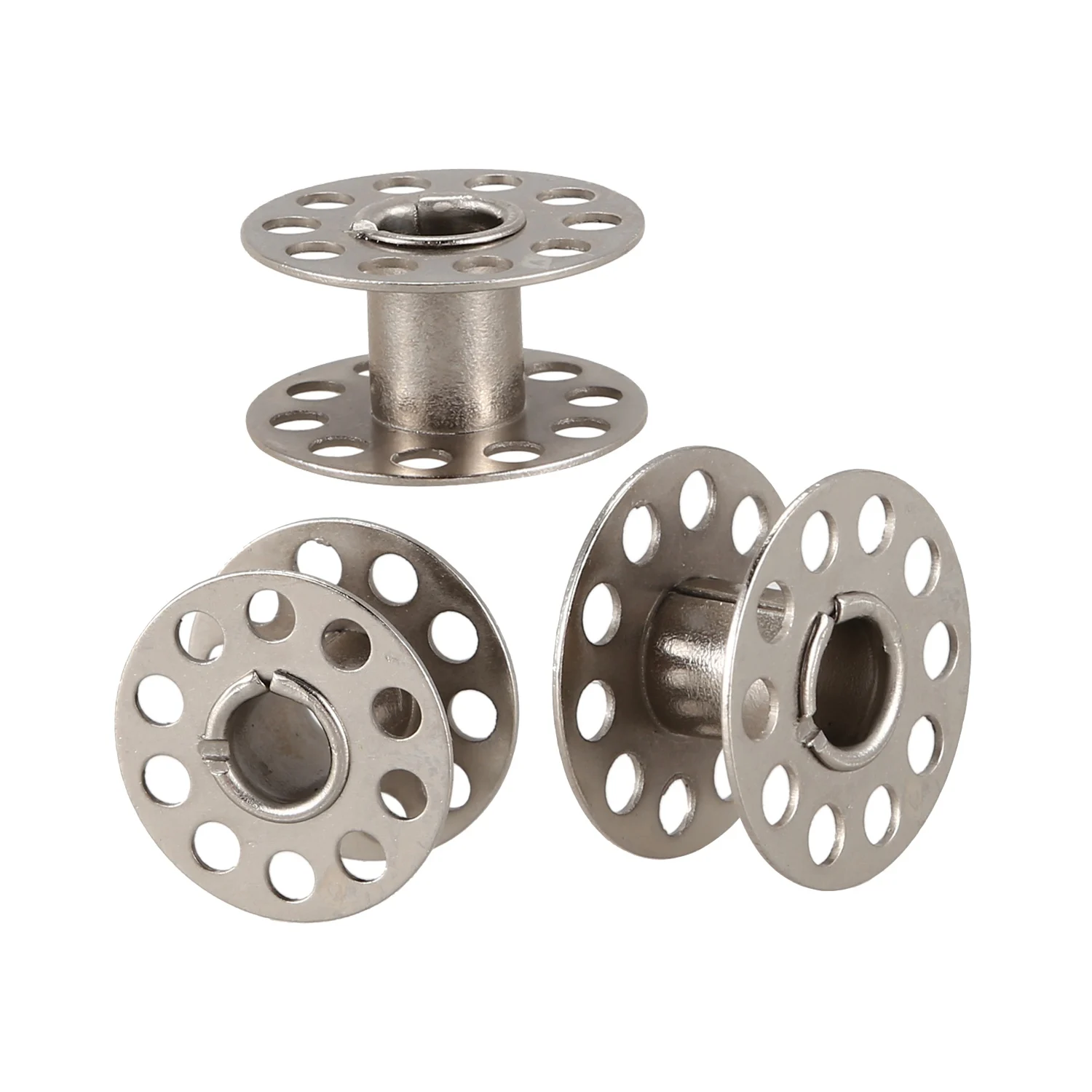 AS60-New 40Pcs Sewing Machine Bobbins Stainless For Household Singer 15 Class