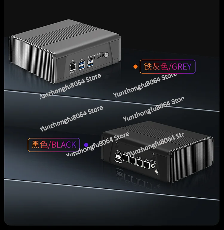 R7-7840HS 4 Network 2.5G DDR5 USB4 Copper Pipe Cooling, Multi-network Mini Soft Routing Host