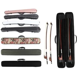 Fastshipping carbon fiber double Bass Bow case multicolor Bow Box Production Wholesale bass accessories