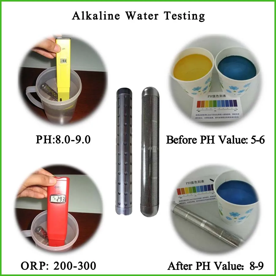 SOUDRON PH Alkalizer Ionizer Water Purifier Portable Mineral Infuser Negative Alkaline Hydrogen Water Stick Balance PH Levels