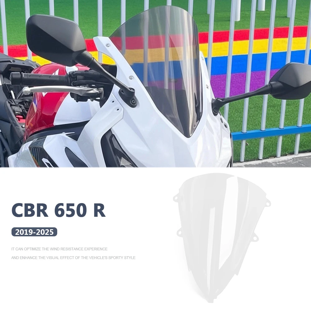 

For Honda CBR650R 2019-2025 Motorcycle Windscreen Front Windshield Wind Deflector Spoiler Windscreen CBR 650R Racing Screen