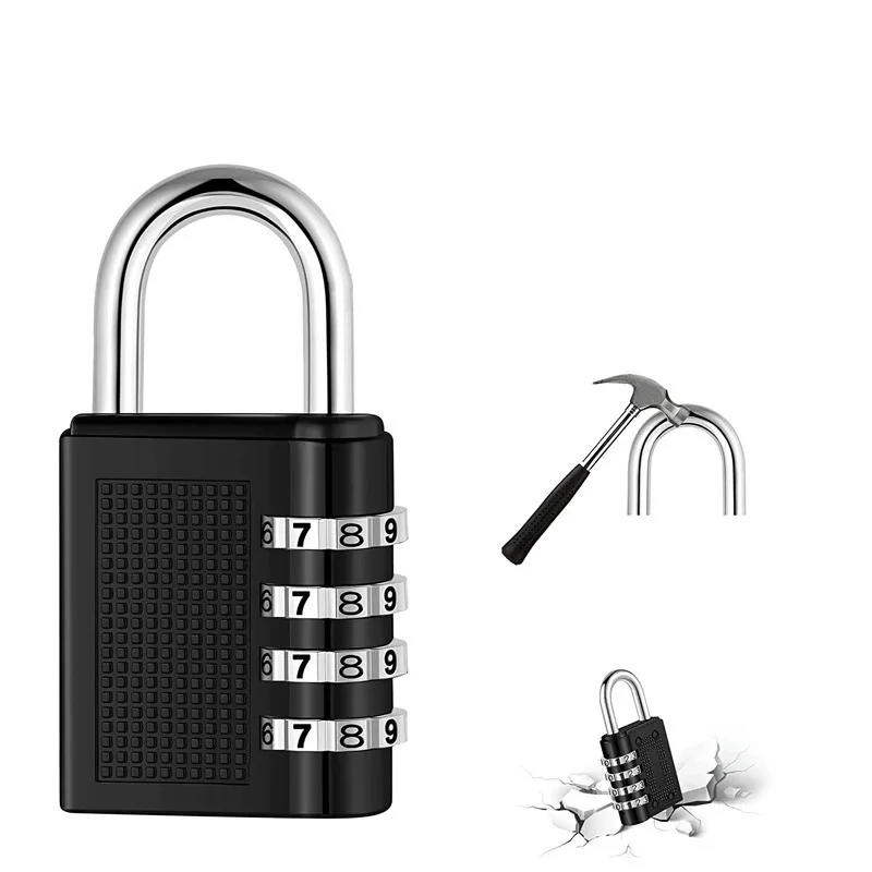 New Concept Color 4 Digit Combination Lock Anti-theft Safely Code Lock Travel Luggage Suitcase Lockers Zinc Alloy Padlock