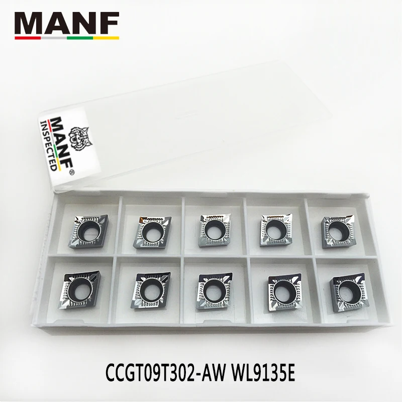 MANF Carbide insert CCGT09T304 In turning Tool  CNC Blade Lathe Tool For Sclcr1616k09 Sclcr Milling Tool Lathe Tool Lathe Cutter