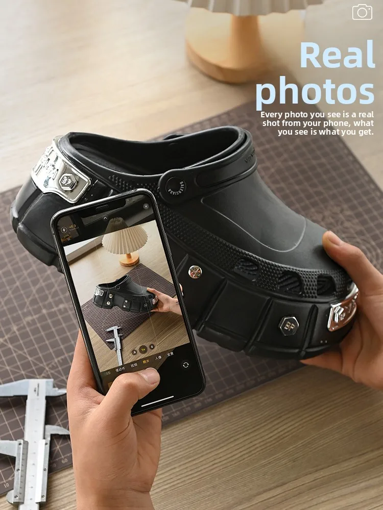 

Летняя уличная одежда на толстом каблуке, увеличивающая рост, мужские и женские тапочки, удобные сандалии с закрытым носком