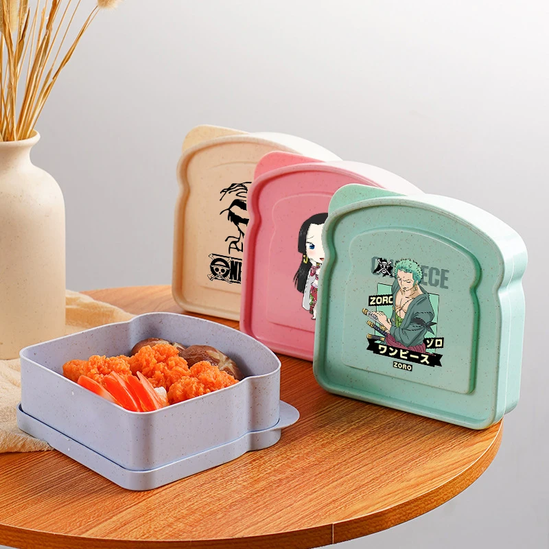 

One Piece Lunch Box Large Capacity Portable Camping Picnic Bento Box Fashion Anime Insulated Box Durable Sturdy Dinner Pail Gift