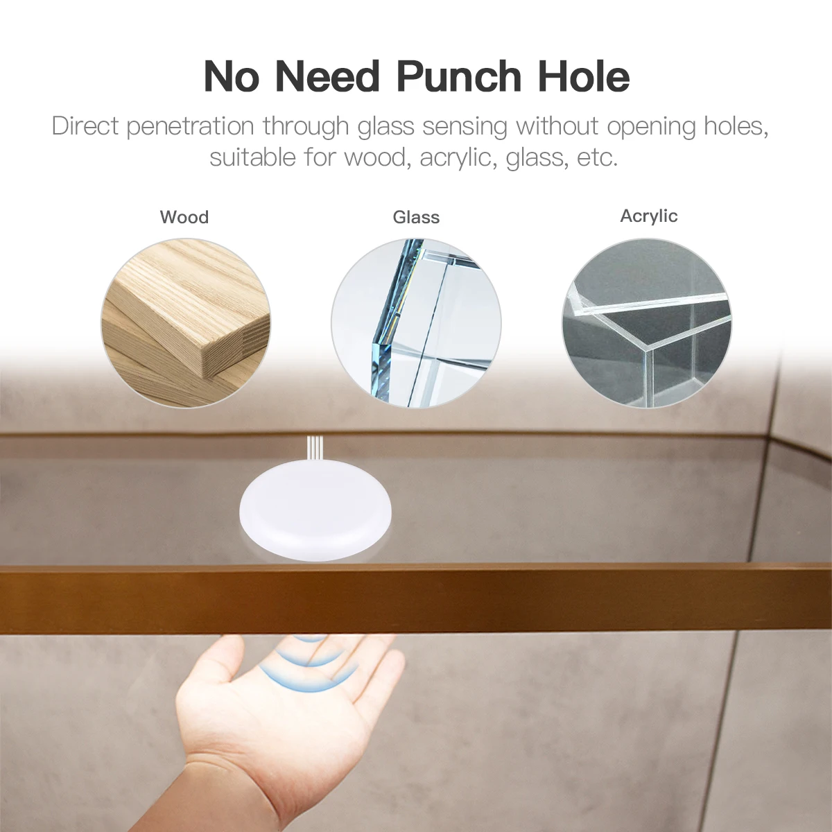 Penetrable 25mm Wood Panel Smart Touch Sensor Dimmable COB LED Strip USB 5V Hand Sweep Control Flexible LED Tape Lamp Lighting