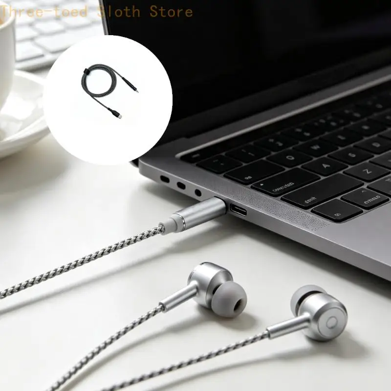 USB-C-Headset-Kabel, geflochtenes Ersatzkabel für GSP350 GSP500/600/670 E74A – Detail 9
