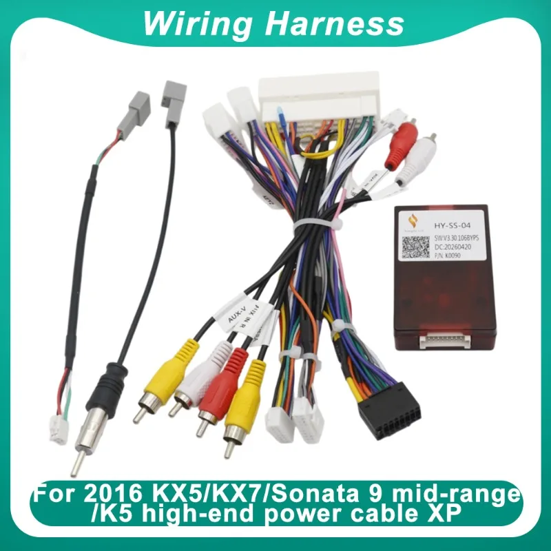 Wiring Harness For Kia KX5 KX7 K5 For Hyundai Sonata 9 2016 Car Radio Power Cable Adapter XP