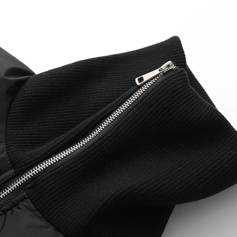 KEYANKETIAN Winter New Women's Collar Zipper Decoration Thread Splicing Slim Fit Cotton Jacket Women Short Jacket