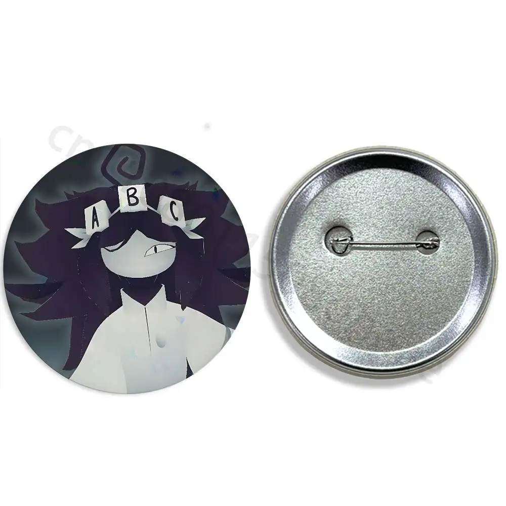 Miss thavel fpe  58mm Badge Brooches on Backpack Clothes Handmade Round Enamel Pins for Jewelry