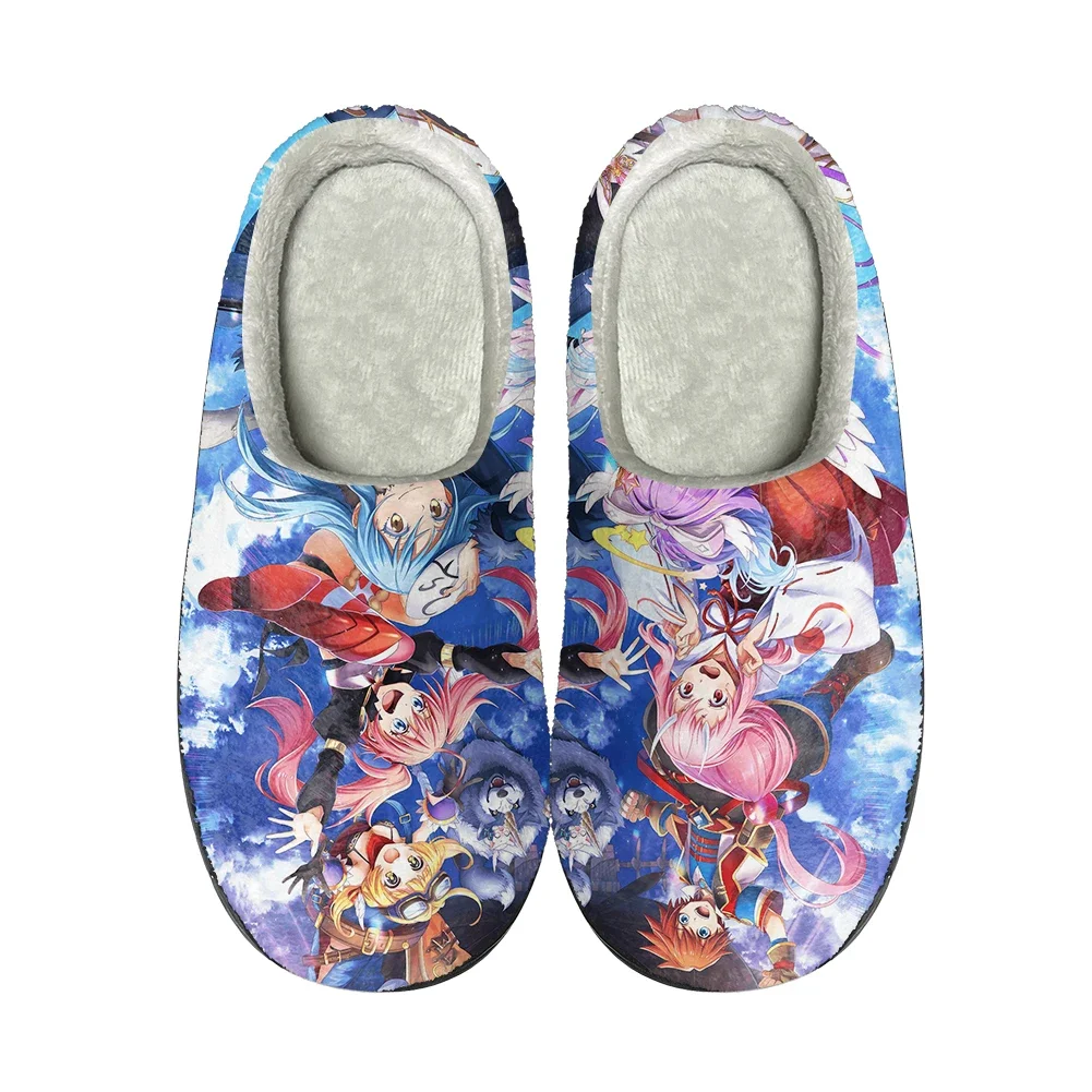 Rimuru Anime Custom Home Cotton Chinelos, chinelo térmico para homens e mulheres, moda de pelúcia, casual mantenha sapatos quentes, anime quente, alta qualidade