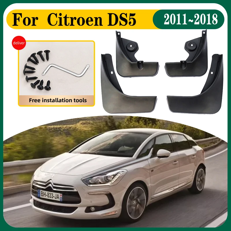 

Car Mud Flaps For Citroen DS5 Accessories DS 5 2011~2018 Anti-splash 4 PCS Mudguards Splash Guard Front Rear Fenders Accessories