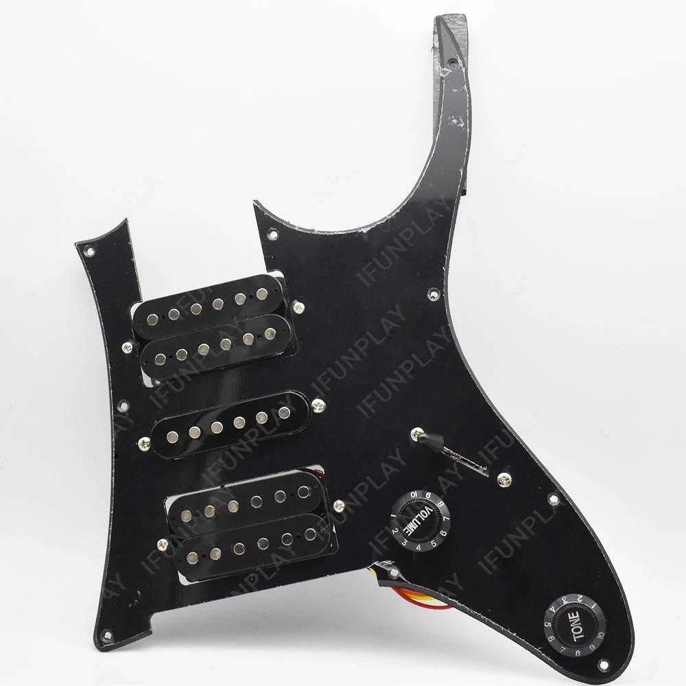 جيتار كهربائي محمل HSH لاقط بيكجوارد مسبقًا مع التقاطات سيراميك مزدوجة كوليس هامبوكر متعددة الألوان #6