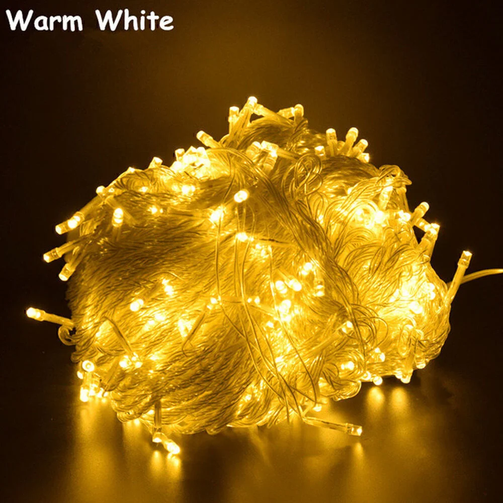 10M 100 LED Fairy String Lights Waterproof Outdoor Home Christmas Party Wedding Holiday Decoration Garland light