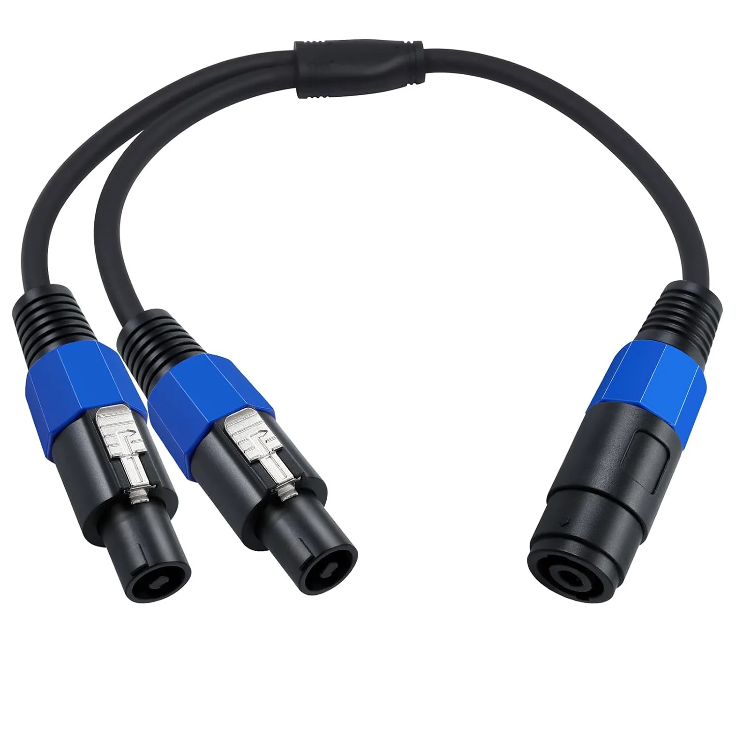 1 قطعة كابل مكبر الصوت 22AWG مكبر الصوت الفاصل مع قفل تويست 1 أنثى التوصيل إلى 2 ذكر الفاصل كابل مكبر للصوت الحبل النحاسي