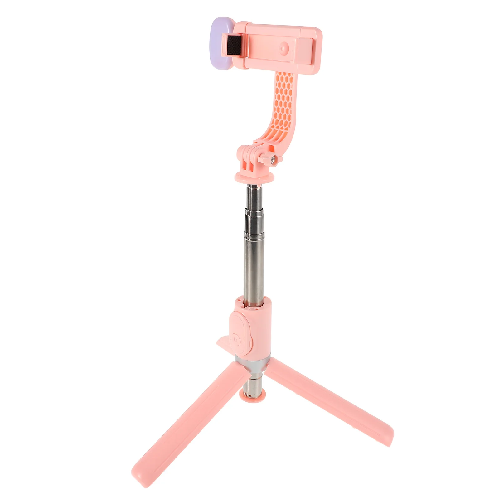 

Extendable Phone Selfie Stick Foldable Tripod Fill Light for Content Creators Travel Video Recording Portable Phone Holder