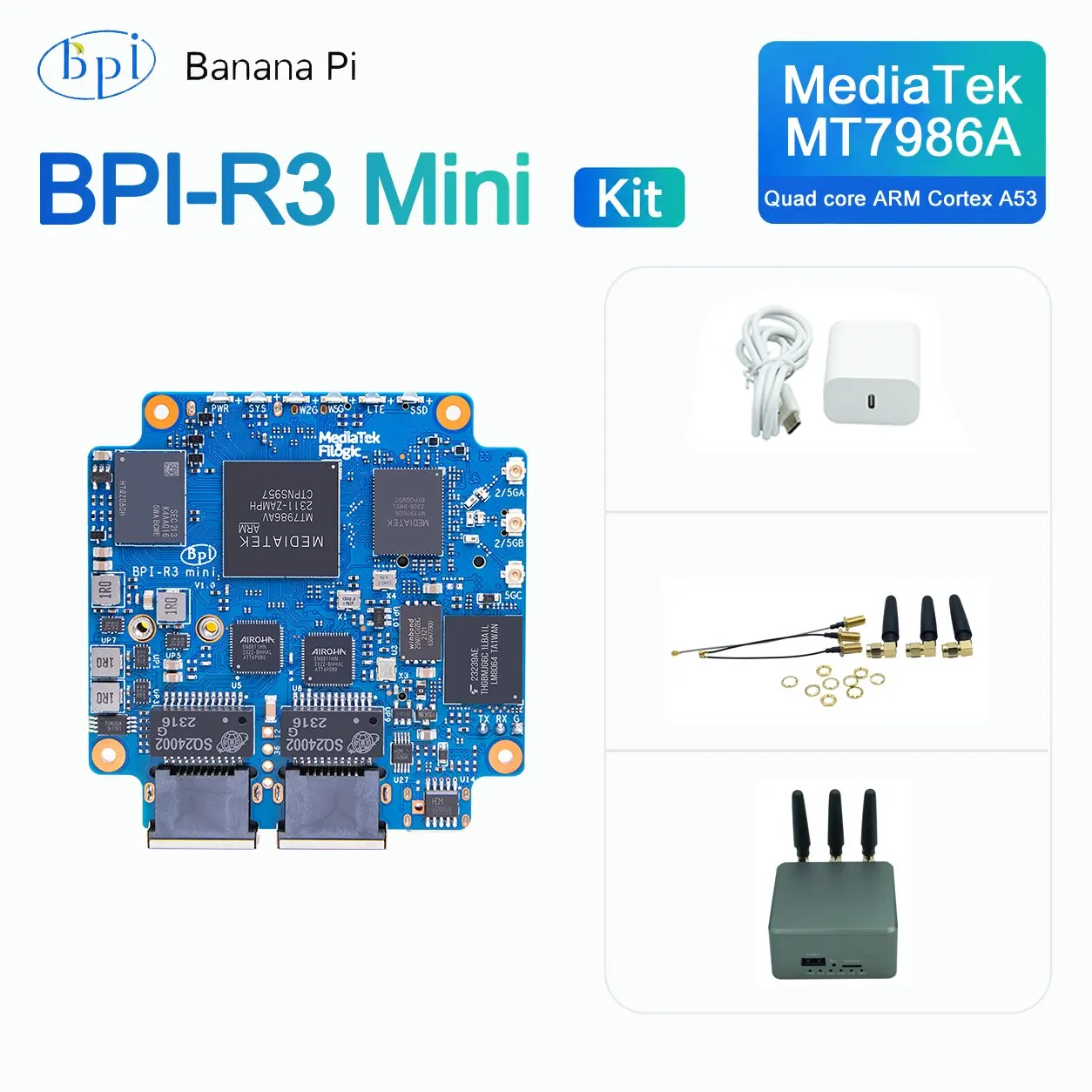 Banana Pi BPI-R3 Mini Mini Router Development Board Kit