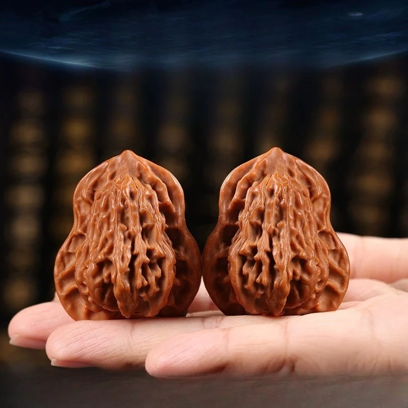 Natural Special Shaped Gourd Peanut Wenwan Walnuts Men Hand Massage Fidget Toys Collectible Antique Ideal Gift For Wenwan Hobbyi