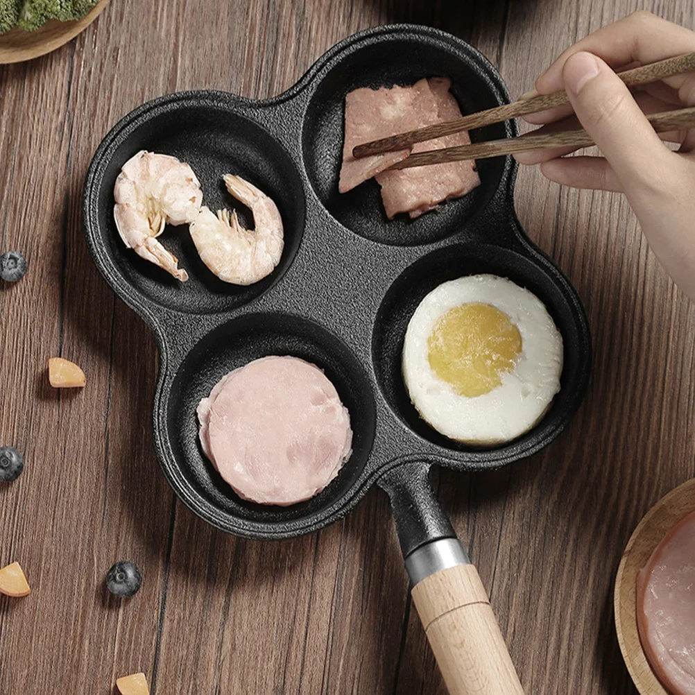 

Four Hole Nonstick Egg Frying Pan Thick Iron Breakfast Mold Pancake Skillet Cooking Pot Egg Frying Pan Cooking Pot