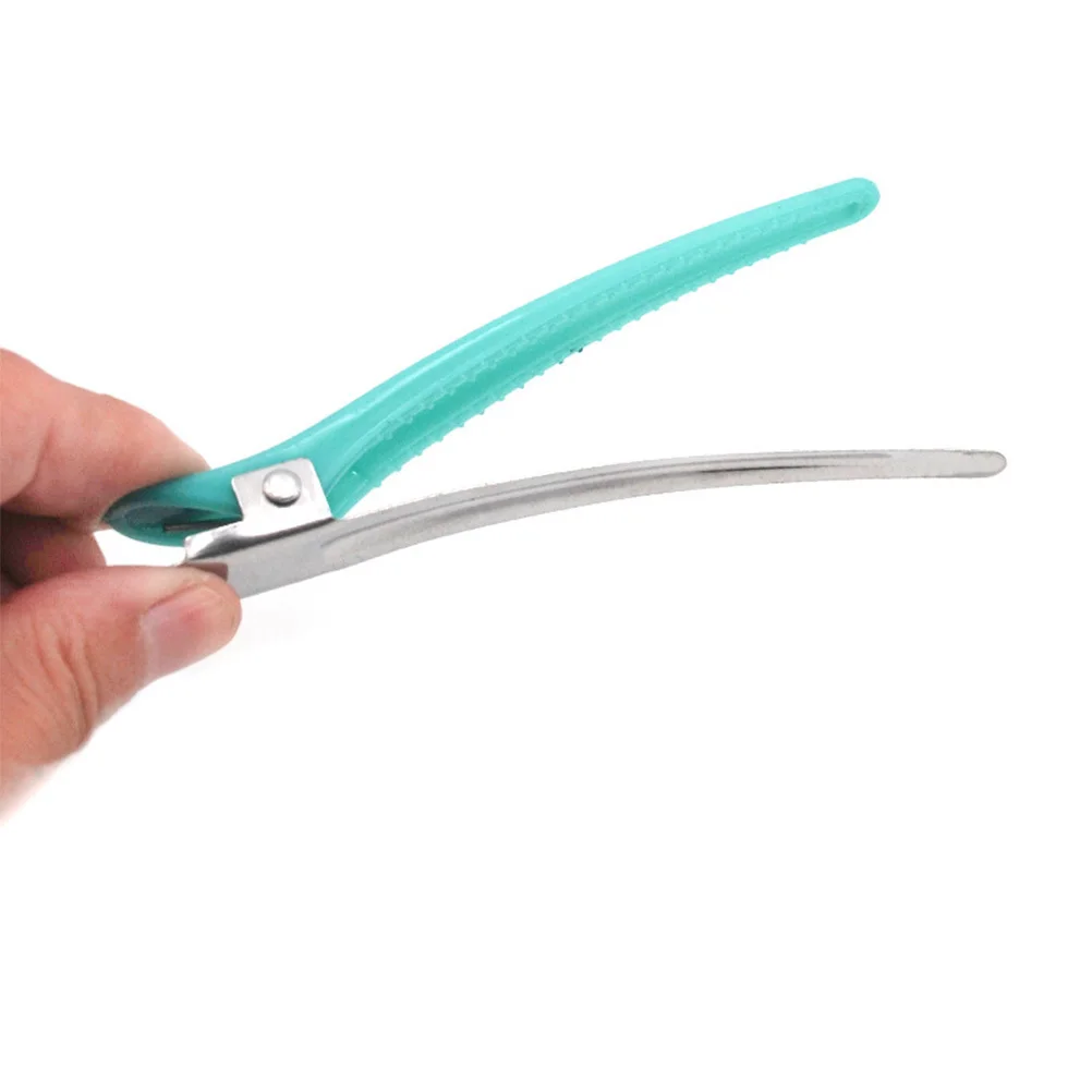 

12pcs Hairdressing Clips Duckbill Design Alligator Hairpins For Coloring Styling Washing Face Portable Durable Hair Barrettes