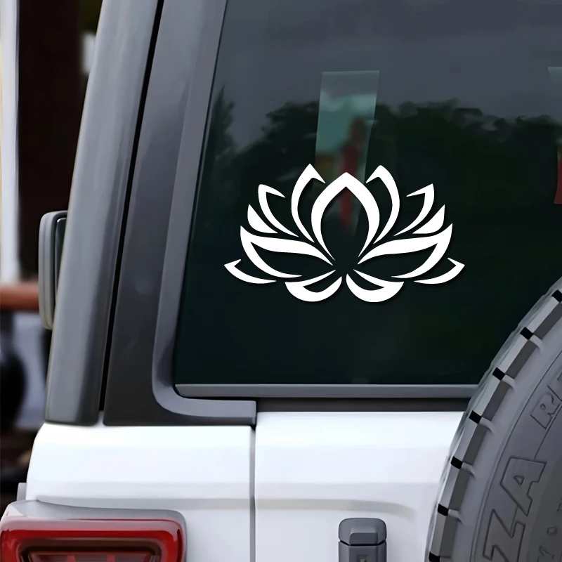 Blessing lotus blooming Decals & Bumper creative&funny stickers for cartoon fans&lover,high quality for car trucks motorcycles view 3
