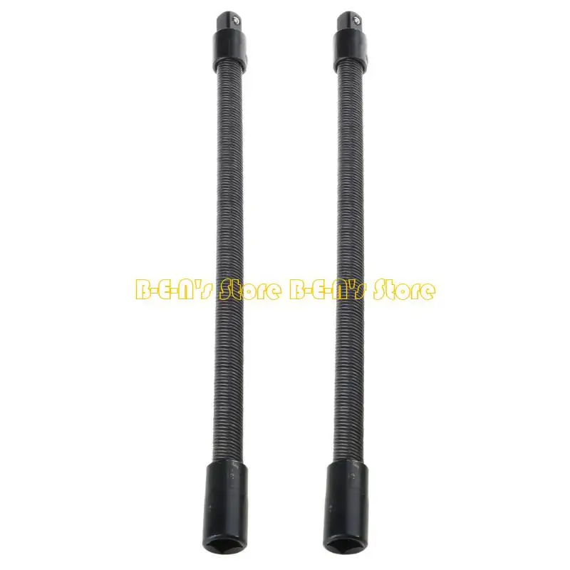 Y1AD 2Pieces Flexible Socket Extension Ratchet Flexible Extension Bar Set Bendable Elastic Joint Head Post Connecting Link