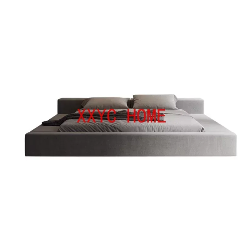 Modern Minimalist Bed Couple Nordic Aesthetic Queen Size Bedroom  Wood Lounge Camas De Casal De Luxo Luxury Furniture