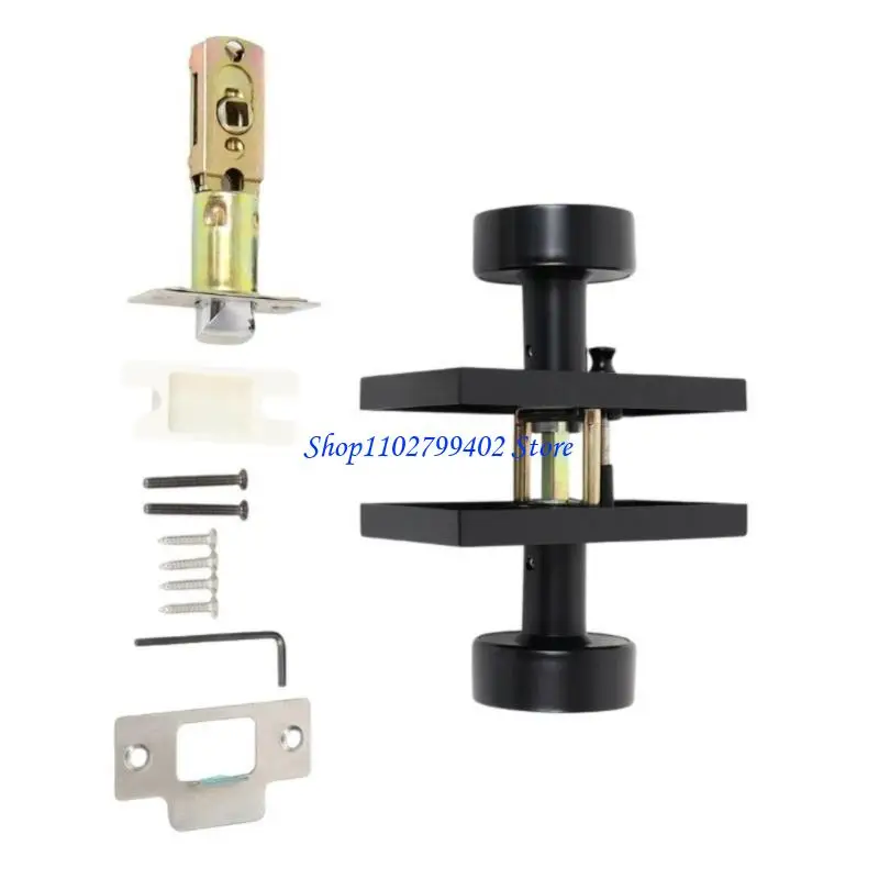 547F Matte Black Alloy Door Lockset entrada rápida da instalação fechaduras da porta