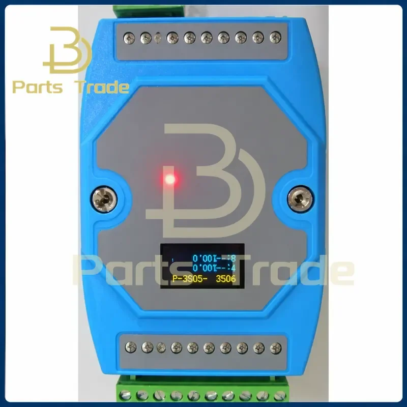 Customized 8 Channel 18-bit NTC Temperature Input Data Acquisition Module DAQ RS485 Modbus RTU with Optional OLED Display