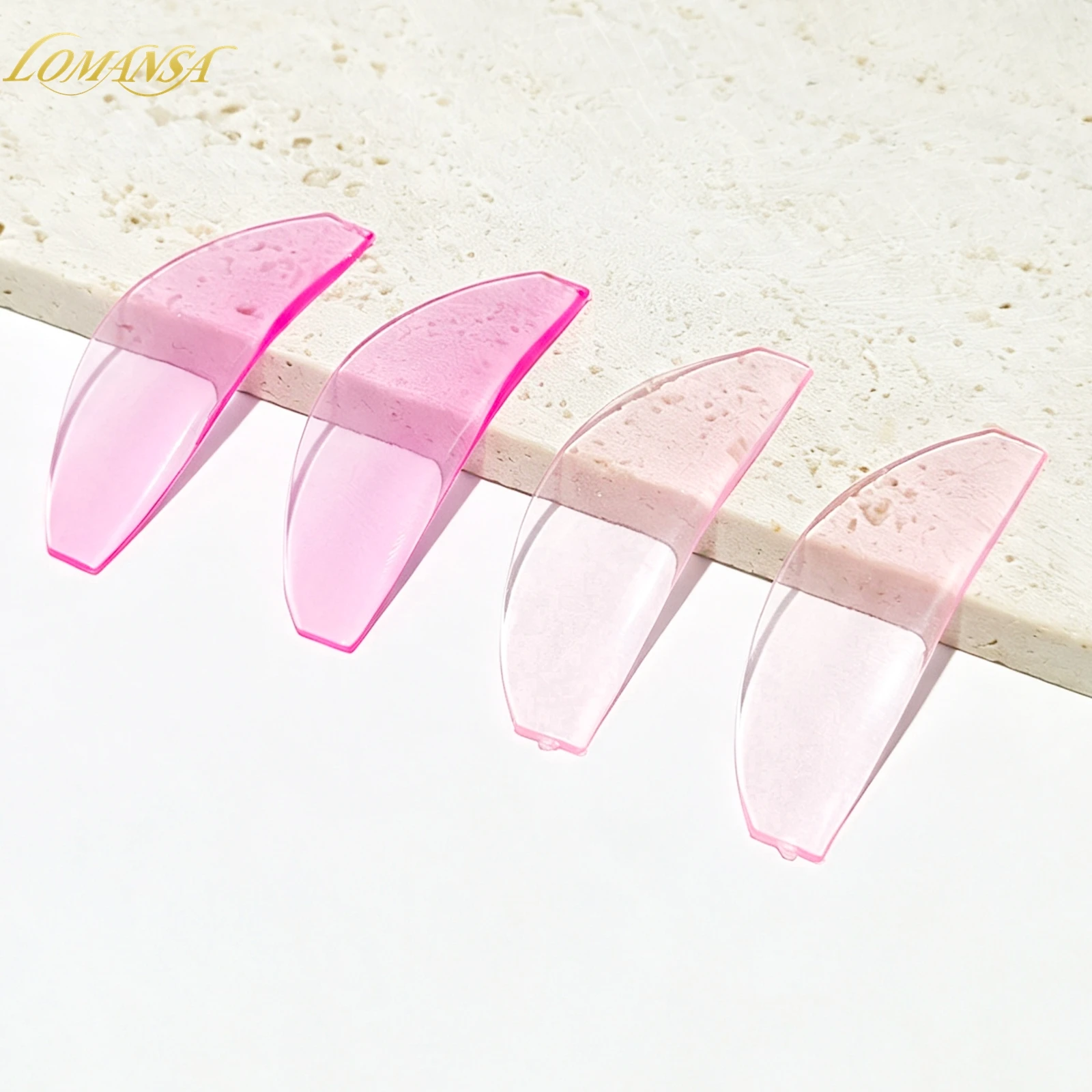 Lomansa Koreanisches Wimpernlifting-Schutzset, 4/8 Stück, selbstklebende Silikonstäbchen, wiederverwendbare Wimpernlifting-Pads zum Wimpernkrümmen und zur Dauerwellen-Laminierung. – Detail 4
