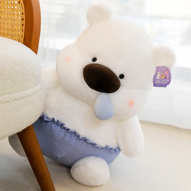 Muñecos de peluche Kawaii creativos y divertidos para niñas, animales de peluche de gran tamaño, oso de peluche suave, almohada, regalo, decoración del hogar