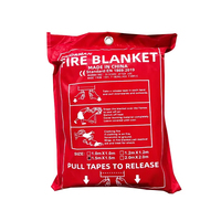 1.5x1.5M Emergency Fire Retardant Protection Stop-Fiberglass Extreme Large Fire Blanket