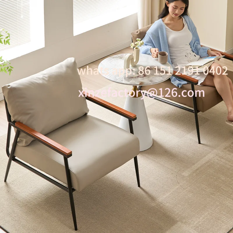 

Customizable light luxury minimalist leisure single sofa chair