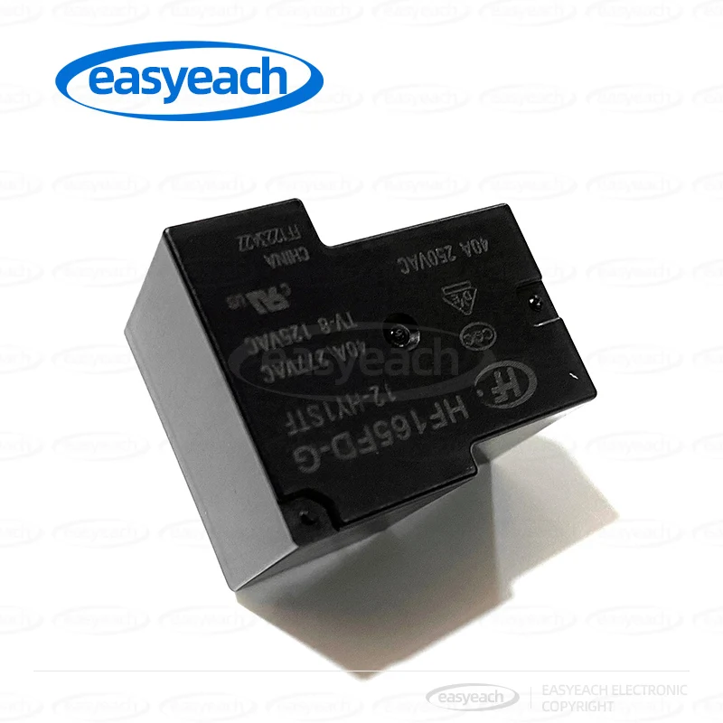 HF165FD-G/12-HY1STF Power Relay 12V 4-Pin One Set Normally Open: 1A Miniature High-Power Relay