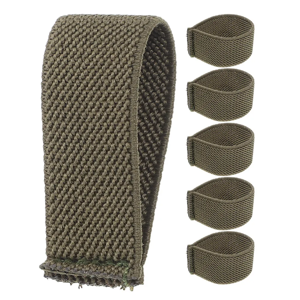 6pcs Elastic Nylon Backpack Belt Keepers for Hiking Outdoor Travel Bags