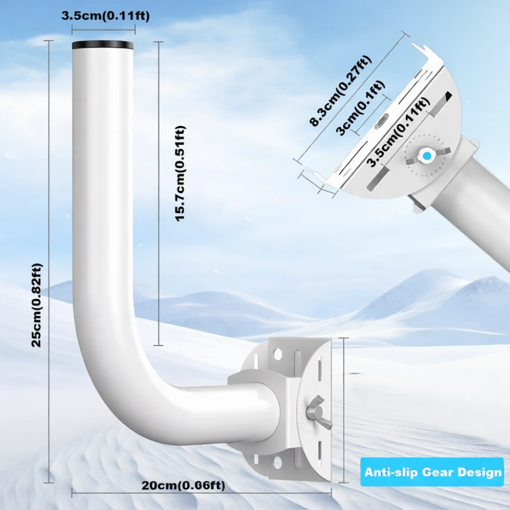 Outdoor Surveillance Camera Mount Bracket Wireless Bridge Pole Wall Fixing Holder Flexible Metal Stand Support Device