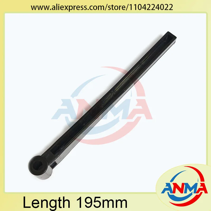 

20 штук запасных частей для Muller Martini: черные фиксаторы для податчика бумаги, длина 195 мм, быстросъемные.