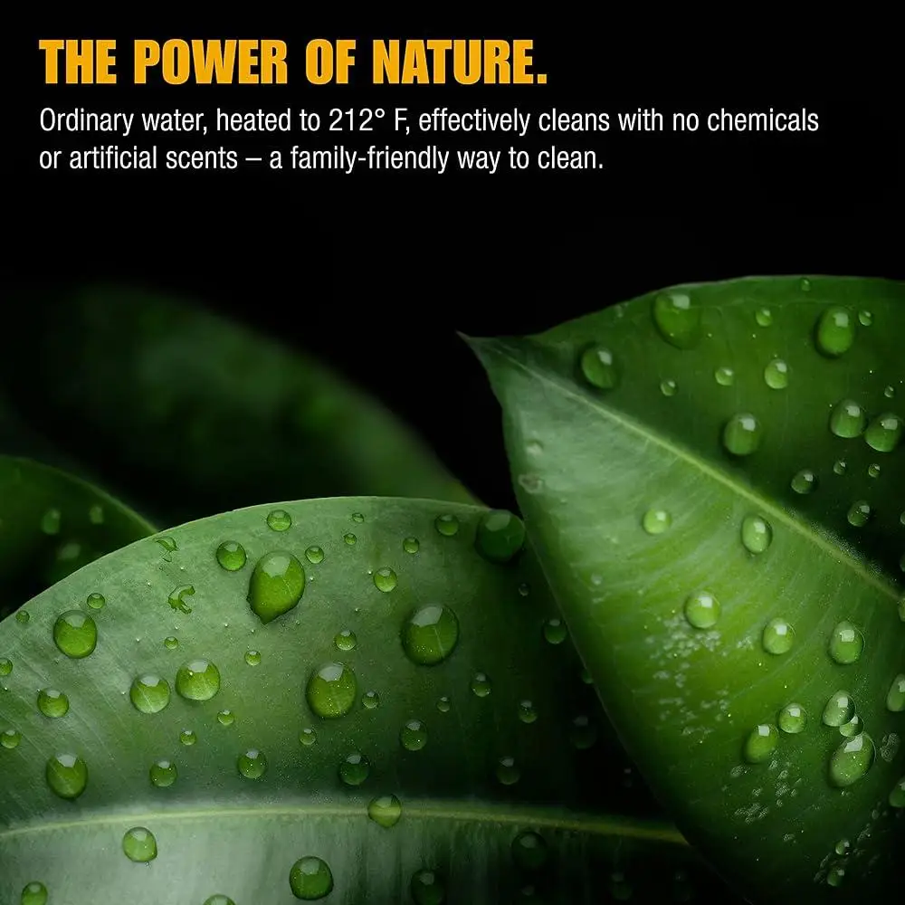 Handheld Steam Cleaner with Extension Hose Quick Heat-Up 11 Accessories Chemical-Free Steam Cleaning Tile and Hard Surfaces