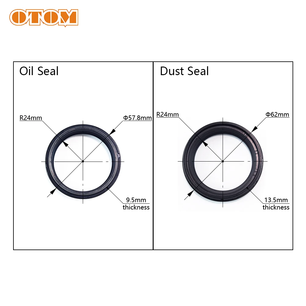 Motorcycle 48mm Fork Oil Seal Dust Seal Rubber O-ring For KTM 125EXC 125SXS 250XCF 300XCW 450XCRW HUSQVARNA FC250 TC125 TE300