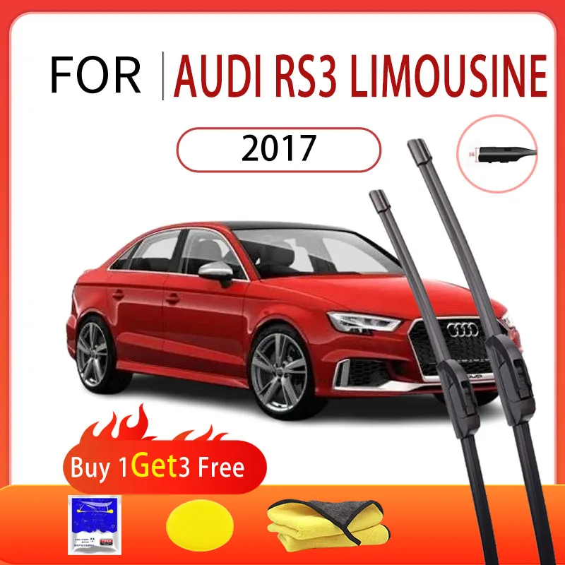 

For Audi RS3 Limousine 2017 New Car Front Wiper Multifunctional Boneless Silent Wiper Blade Rubber Strip Auto Parts High Quality