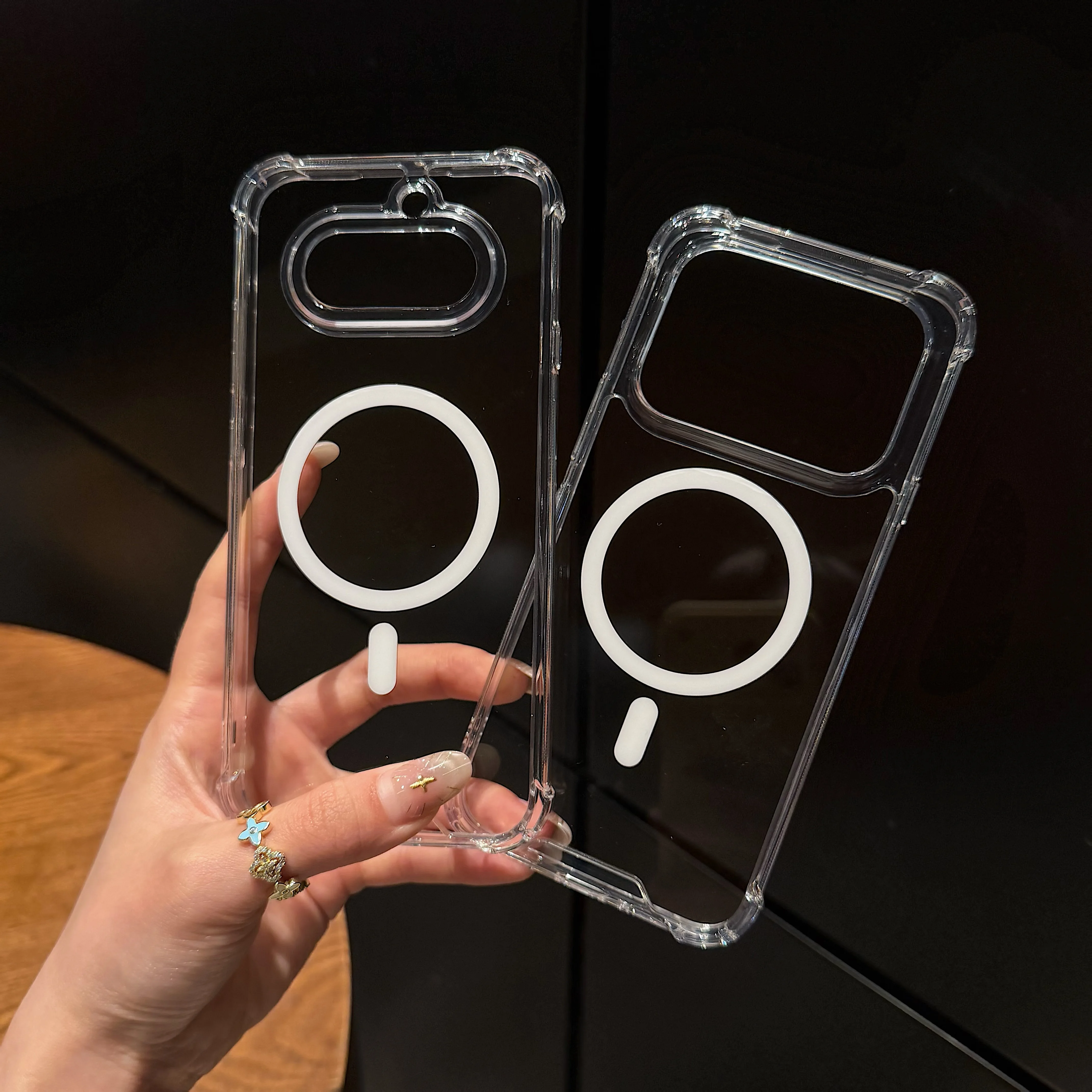 Phone Cases Nothing 3A - Cover Trasparente Anti-Caduta a Quattro Angoli