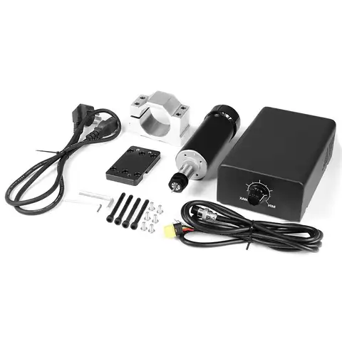 TwoTrees 500W Air Cooling Spindle Motor ER11 12000RPM Power Supply Speed Governor for TTC450 Pro 3018 CNC Router Machine