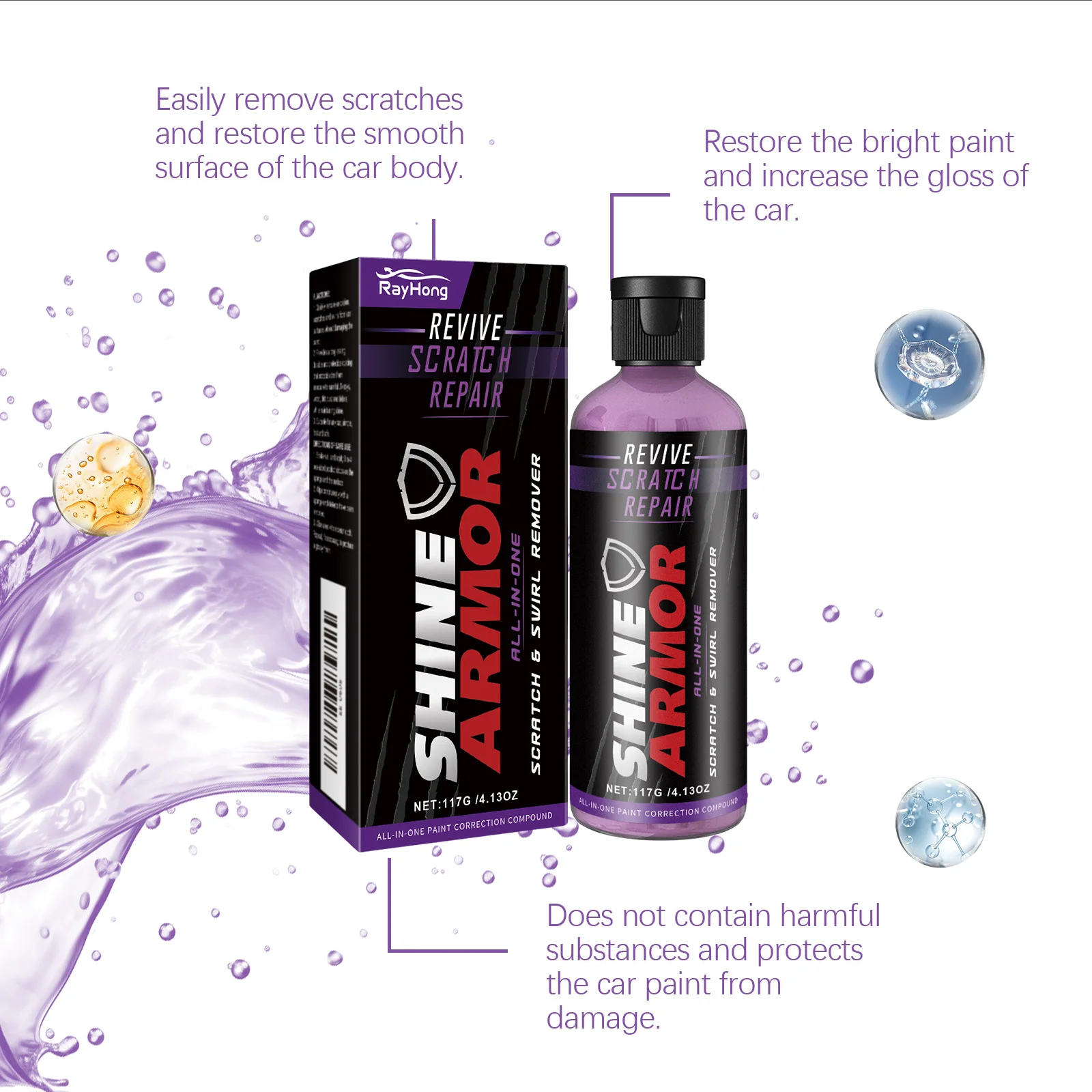 Scratch-Free Car Repair Solution Paint Surface Scratch Removal & Beauty Care Polishing Liquid