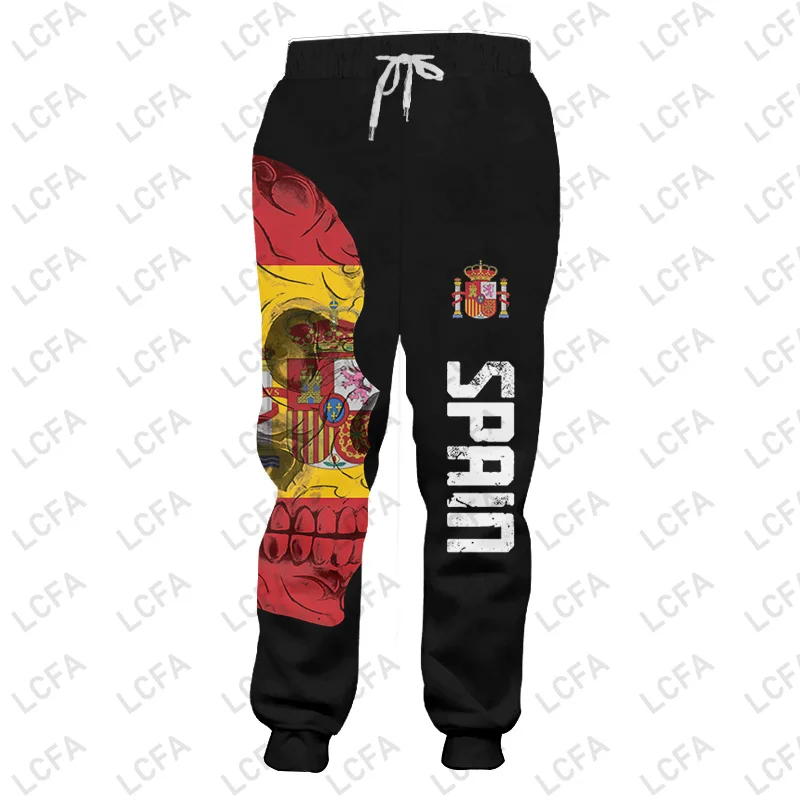 Mexico Skull Flnland Men Women 3D Oversized Streetwear Casual Long Pants Sweatpants Fashion Spring Autumn Trousers Spain