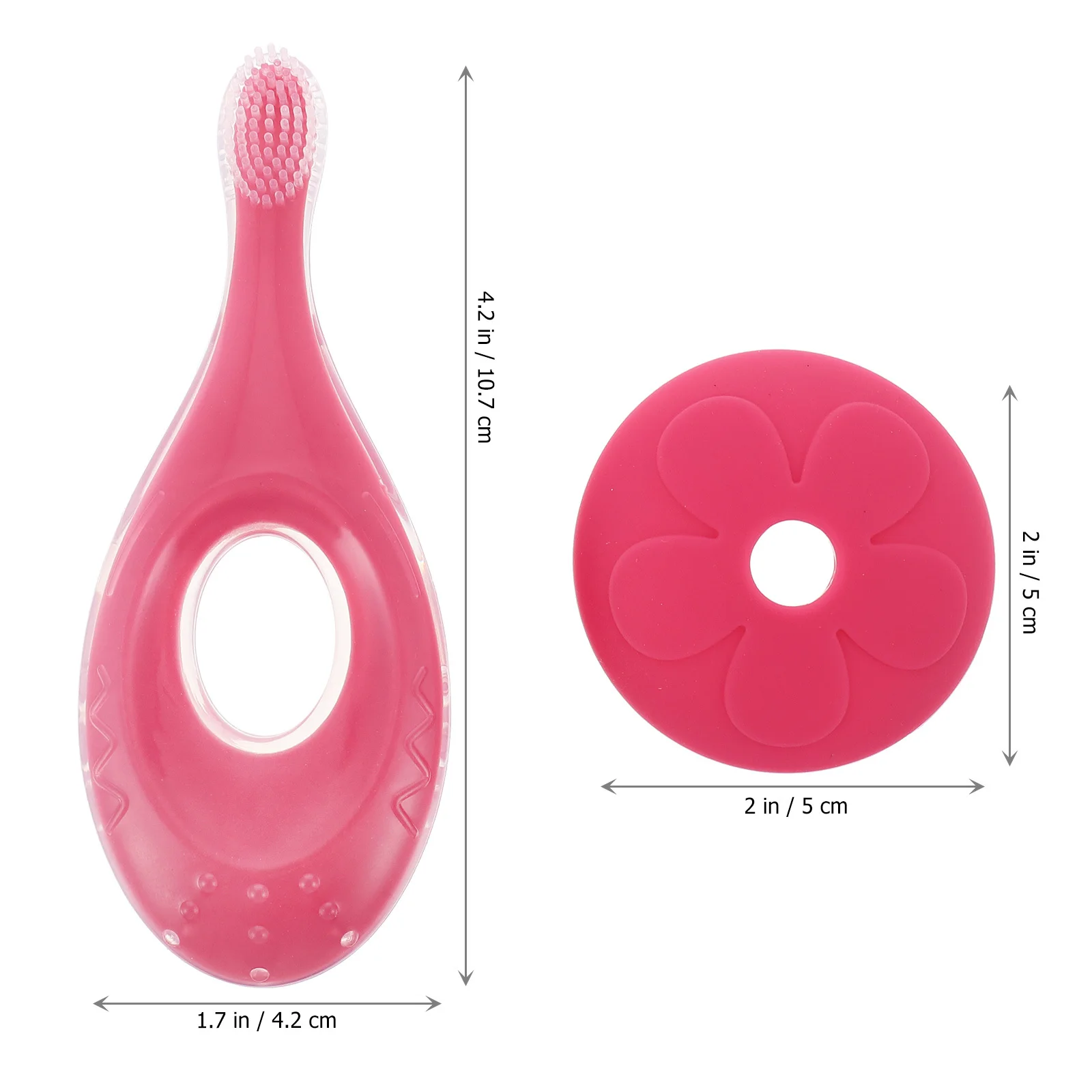 

1 комплект, детская силиконовая зубная щетка с милым узором, короткая ручка, легко держать, мягкая щетина, тренировочный детский инструмент для чистки зубов