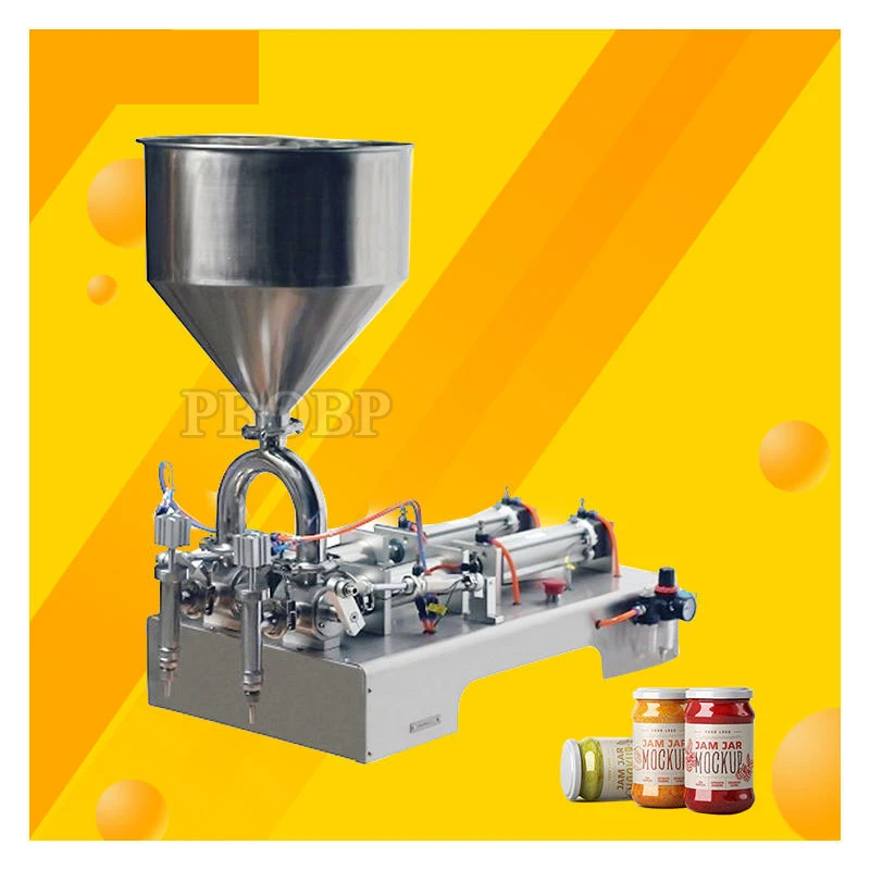 

Машина для количественного консервирования пасты с двойной головкой Горизонтальная пневматическая машина для розлива масла и масла