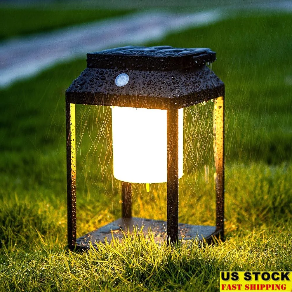 

Rechargeable Solar LED Lantern Waterproof Outdoor Table Lamp 35W Touch Control 3000K Portable Nightstand Light 3 Brightness