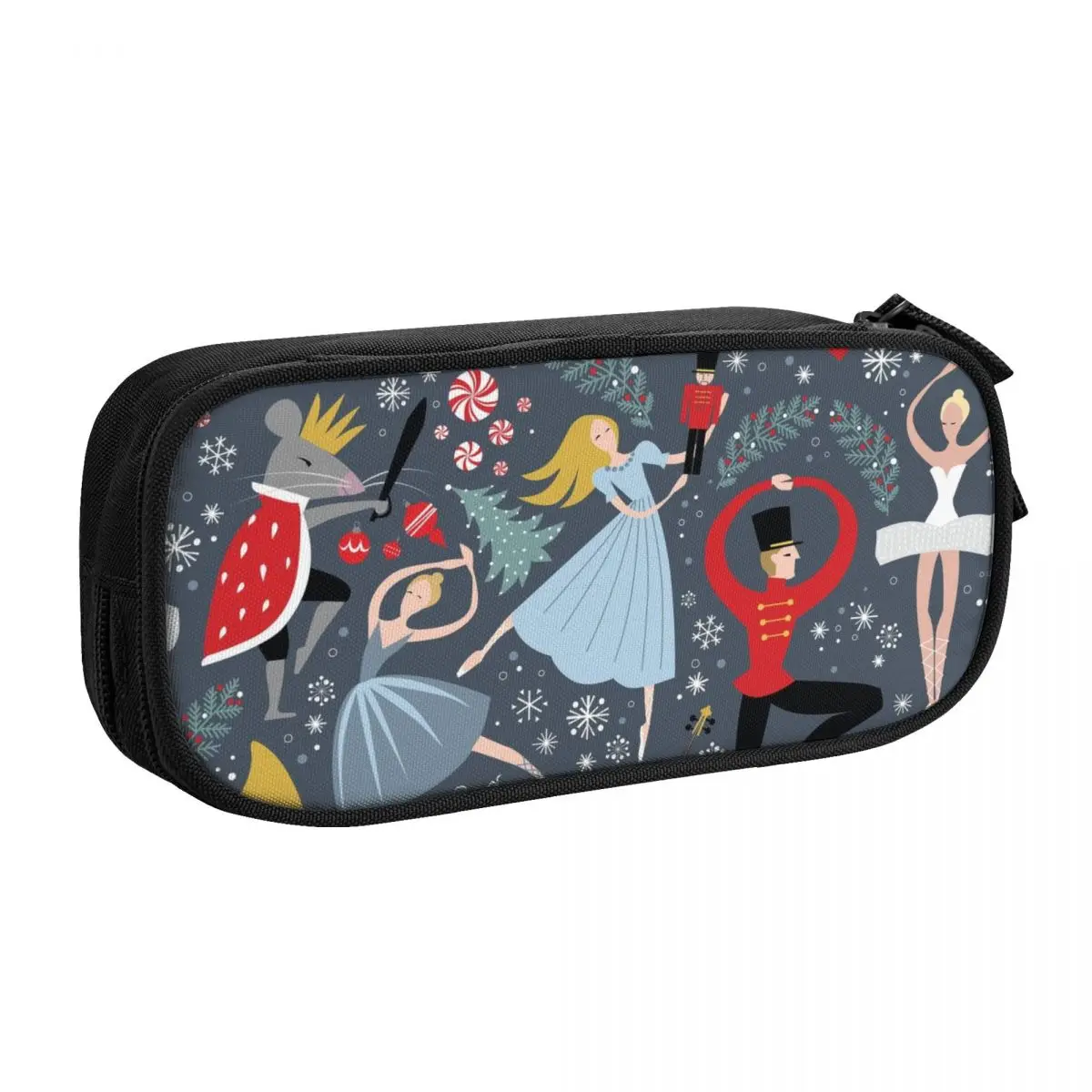 مخصص كسارة البندق راقصة الباليه مقلمة المدرسة بنات بنين تخزين كبير حقيبة أقلام رصاص الحقيبة الطلاب القرطاسية #2