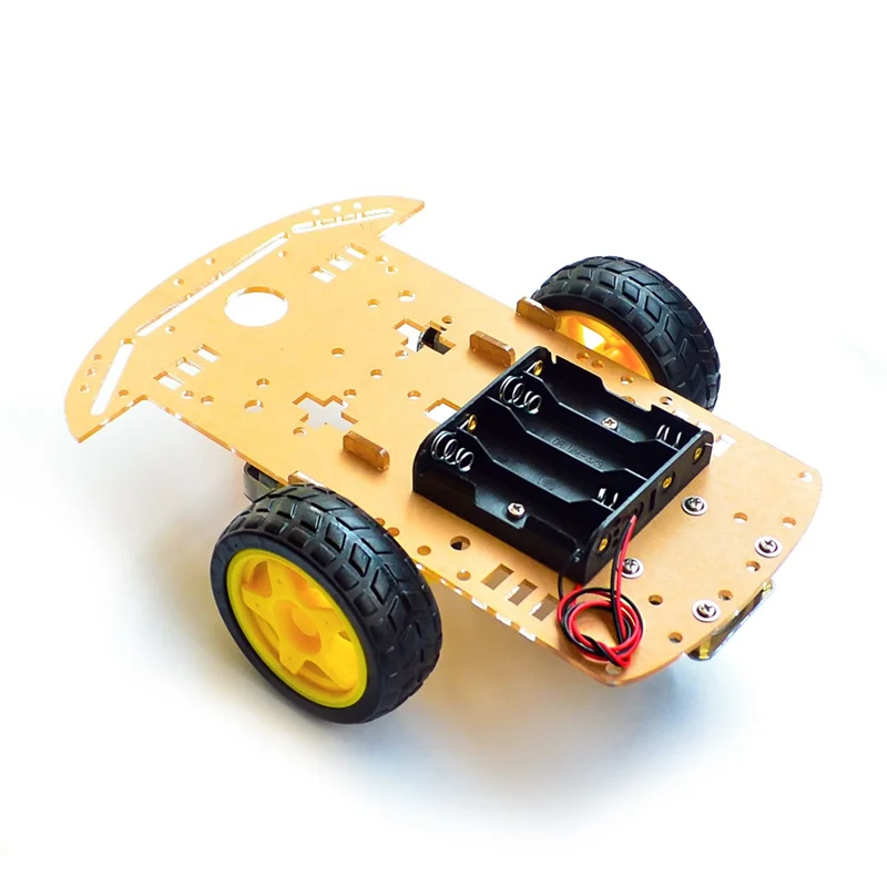 

Diy Kit 2WD Robot Smart Car Комплекты шасси с кодировщиком скорости DIY Education Robot Smart Car Kit-Y44A